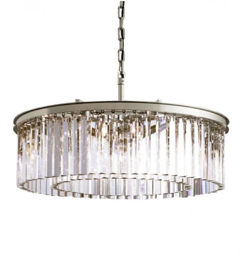 люстра prism silver 80 серебро, прозрачное стекло в Перми