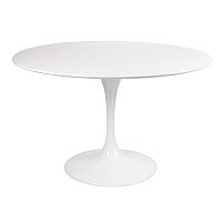 стол eero saarinen style tulip table mdf d110 глянцевый белый в Перми