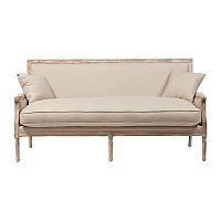 диван auguste salon bench with burlap прямой бежевый в Перми