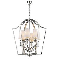 люстра presidential 6 от delight collection белая/никель в Перми