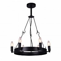 дизайнерская подвесная люстра arte lamp bastiglia a8811sp-6bk черная в Перми