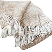 бежевый шерстяной плед в Перми