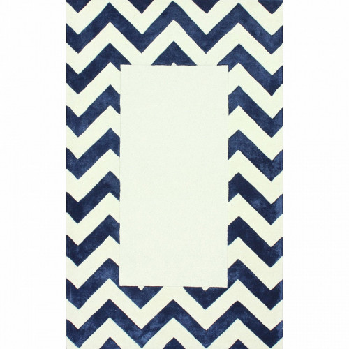 ковер zig zag синий с квадратом 160х230 в Перми