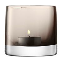 подсвечник стеклянный мокко для чайной свечи light colour, 8,5 см в Перми