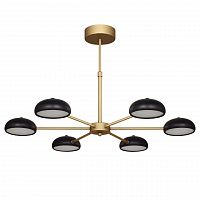 подвесная светодиодная люстра f-promo salvator 2501-6p черная в Перми