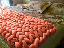 плед нежность коралловый большой в Перми