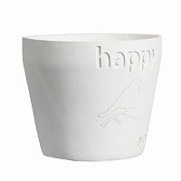 цветочный горшок happy белый в Перми