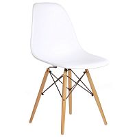 стул деревянный pc-015 белый (eames style) в Перми