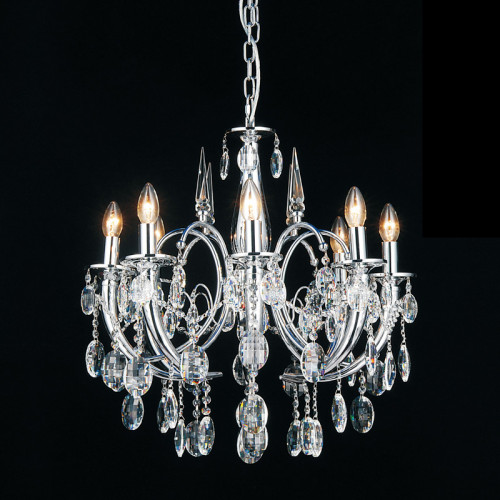 люстра md103908-8a от illuminati прозрачная/ хром в Перми