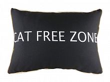 подушка с надписью cat free zone в Перми