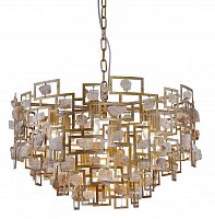 подвесная люстра crystal lux diego sp9 d600 gold в Перми