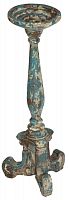 подсвечник состаренный фигурный голубой relic collection, 61 см в Перми