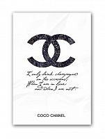 постер drink champagne. coco chanel а3 в Перми