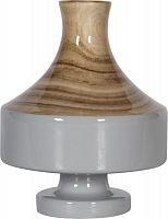 ваза настольная rustic chic vase wood grey в Перми