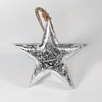игрушка на елку звезда серебряная snow star, 15х15х2,5 см в Перми