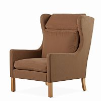 кресло wingback коричневый в Перми