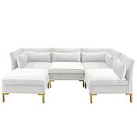 диван zara sectional угловой белый в Перми