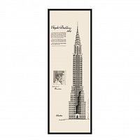 постер chrysler building черный в Перми