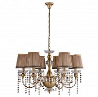 подвесная люстра crystal lux alegria sp6 gold-brown в Перми