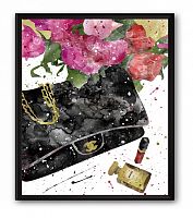 постер сумка чёрная chanel а4 в Перми