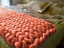 плед нежность коралловый малый в Перми