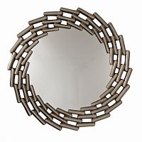 зеркало большое круглое в витой раме silver leaf в Перми