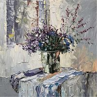 картина маслом сине-фиолетовый в Перми