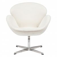 кресло swan chair белое в Перми