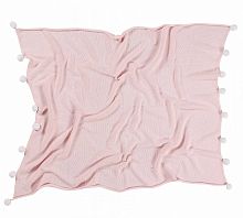 плед с помпонами розовый в Перми