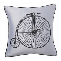 подушка с ретро-велосипедом retro bicycle grey в Перми