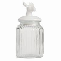 декоративная банка с крышкой deer средняя в Перми
