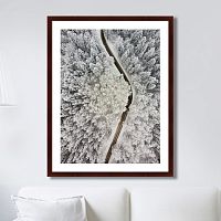 картина: winter road view в Перми
