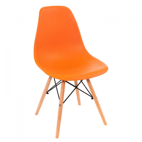 стул деревянный eames pc-015 оранжевый в Перми