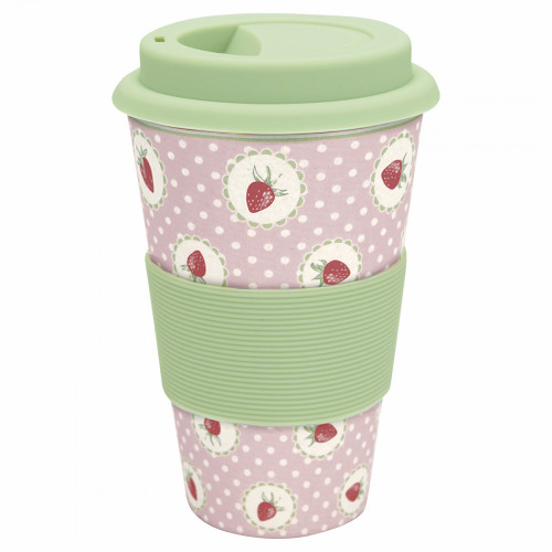 кружка на вынос strawberry pale pink в Перми