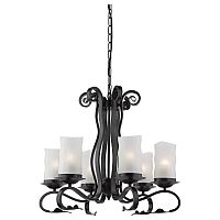 подвесная люстра arte lamp scroll a7915lm-6bk в Перми