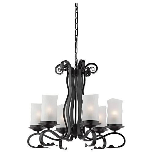 подвесная люстра arte lamp scroll a7915lm-6bk в Перми