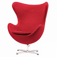 кресло egg chair красное в Перми