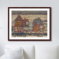картина: houses with laundry (suburb ii), 1914г. в Перми