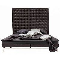 кровать двуспальная 180х200 коричневая из экокожи boss bed в Перми