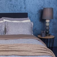 комплект постельного белья decoflux сатин семейный versaille grey в Перми