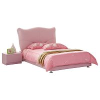 кровать pink leather kitty 90х200 в Перми