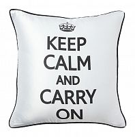 подушка с надписью keep calm and carry on в Перми