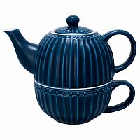 чайник с чашкой alice dark blue в Перми
