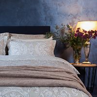 комплект постельного белья decoflux сатин евро victoria ivory в Перми