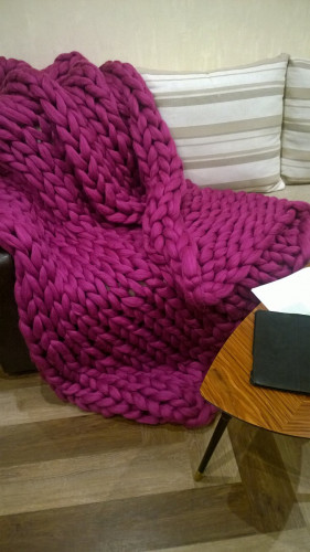 плед нежность бордовый малый в Перми