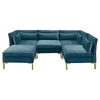 диван zara sectional угловой синий в Перми