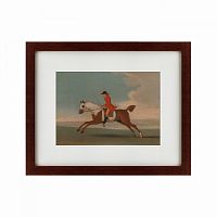 картина: chestnut racehorse exercised by a trainer, 1730 в Перми