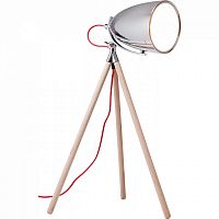 лампа настольная chromatic tripod на деревянном штативе в Перми