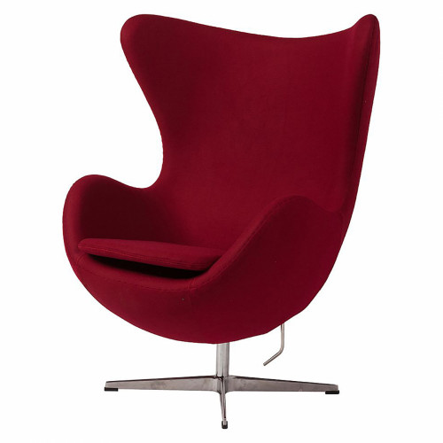 кресло egg chair бордовое в Перми