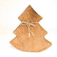 украшение новогоднее ель деревянная wooden tree, 23х23х2,5 см в Перми